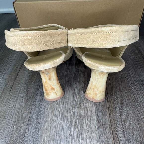 Vince Quest Dune Suede Slingback Sandal Heels - Picture 7 of 13